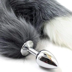 Plug Anal Metálico Cola de Zorro